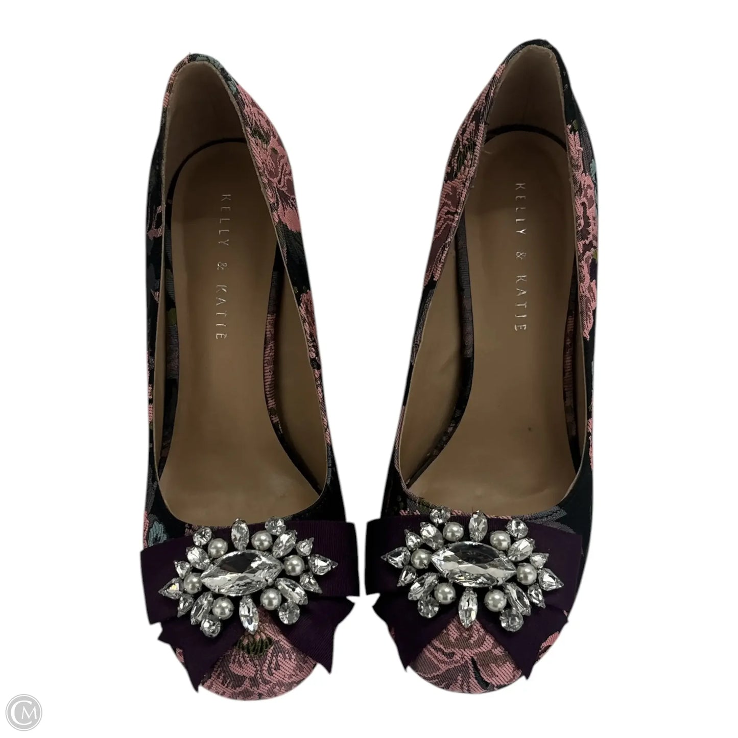 Shoes Heels Block By Kelly And Katie In Floral Print, Size: 9