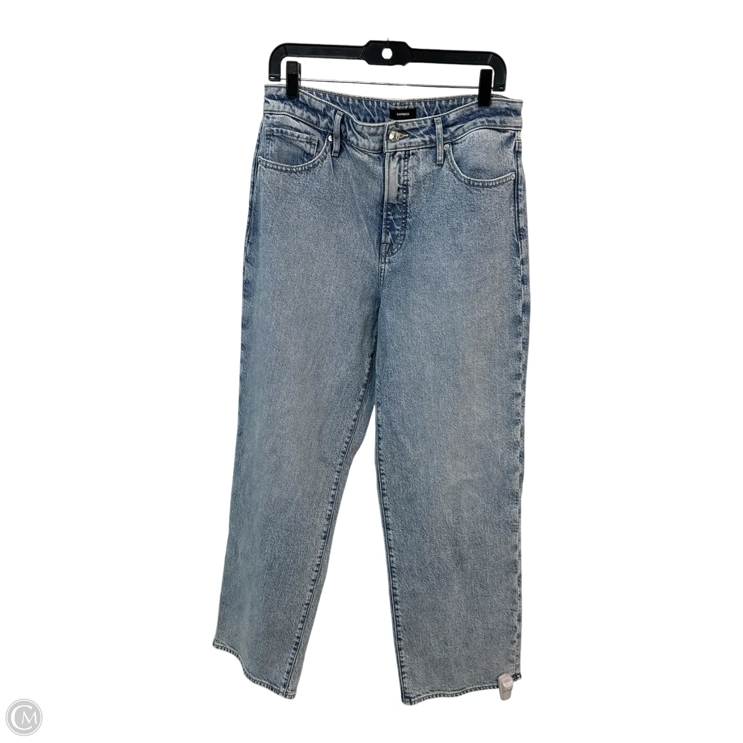 Jeans Wide Leg By Express In Blue, Size: 10