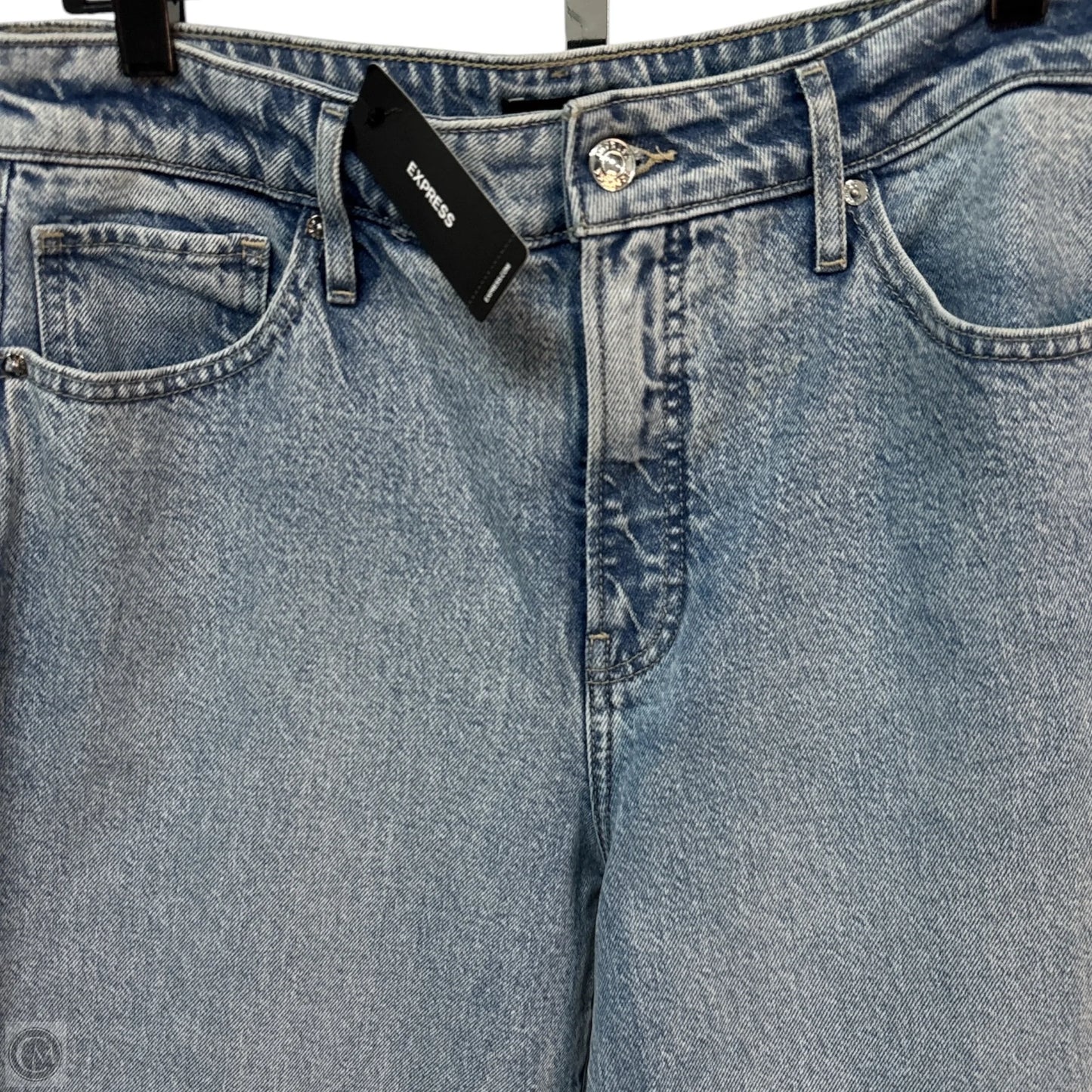 Jeans Wide Leg By Express In Blue, Size: 10