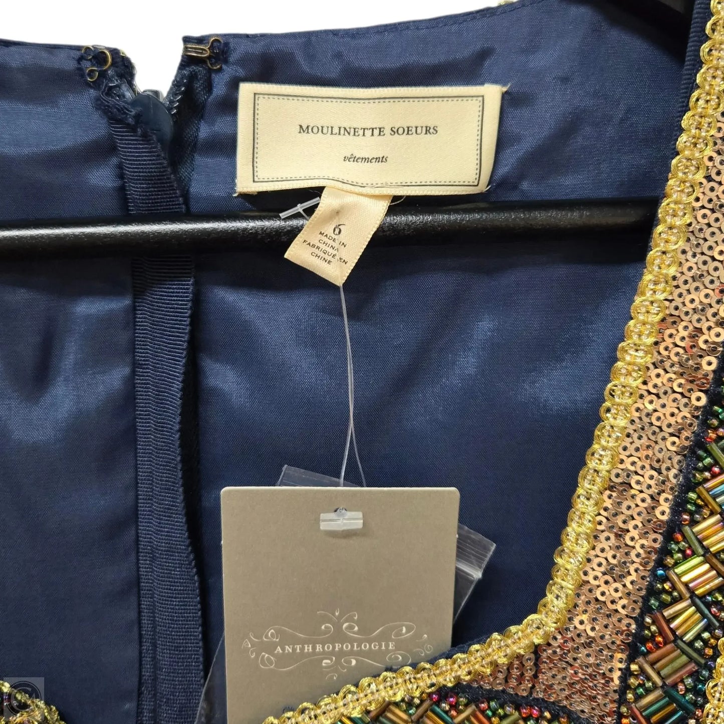 Dress Casual Midi By Anthropologie In Blue, Size: 6