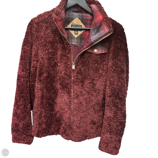 Jacket Fleece By Pendleton In Red, Size: S