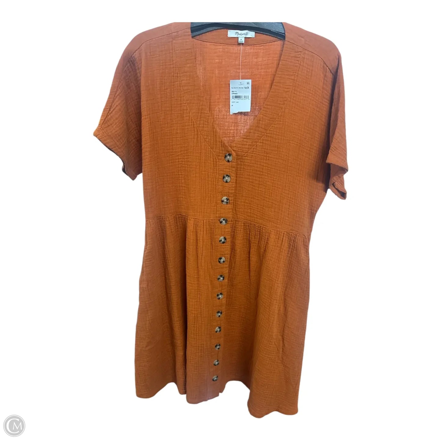 Dress Casual Maxi By Madewell In Orange, Size: M