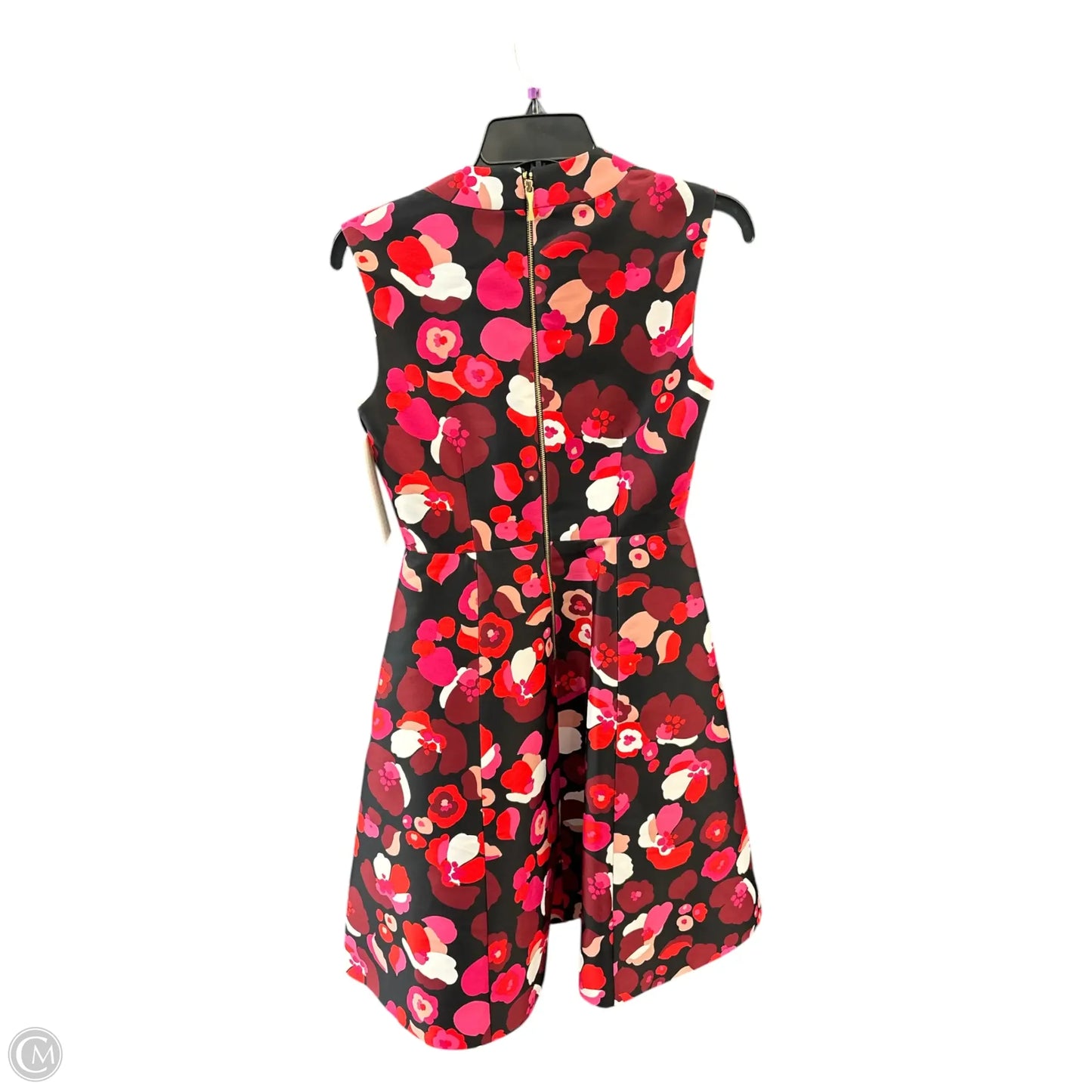 Dress Designer By Kate Spade In Black & Red, Size: 0