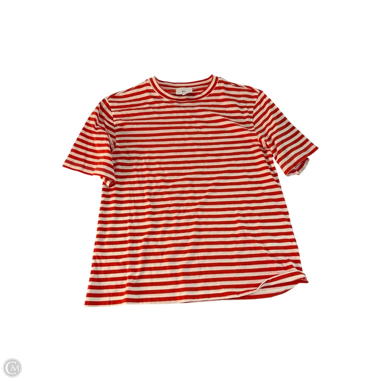 Top Short Sleeve Basic By Clothes Mentor In Striped Pattern, Size: Xs