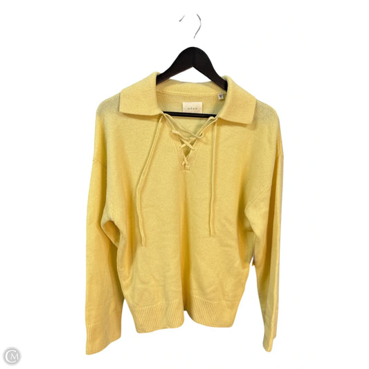 Sweater Cashmere By Clothes Mentor In Yellow, Size: S
