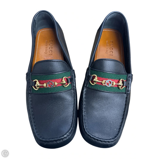 Shoes Luxury Designer By Gucci In Black, Size: 8 mens 6.5