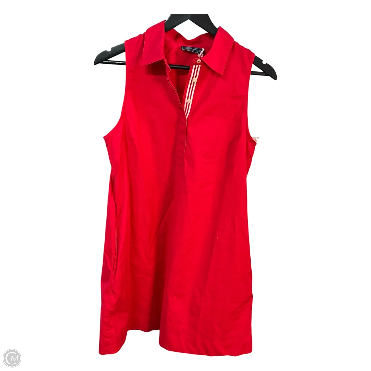 Dress Casual Midi By Vineyard Vines In Red, Size: S
