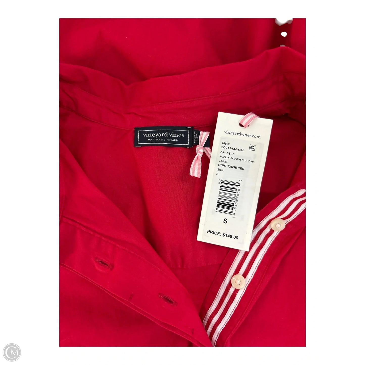 Dress Casual Midi By Vineyard Vines In Red, Size: S