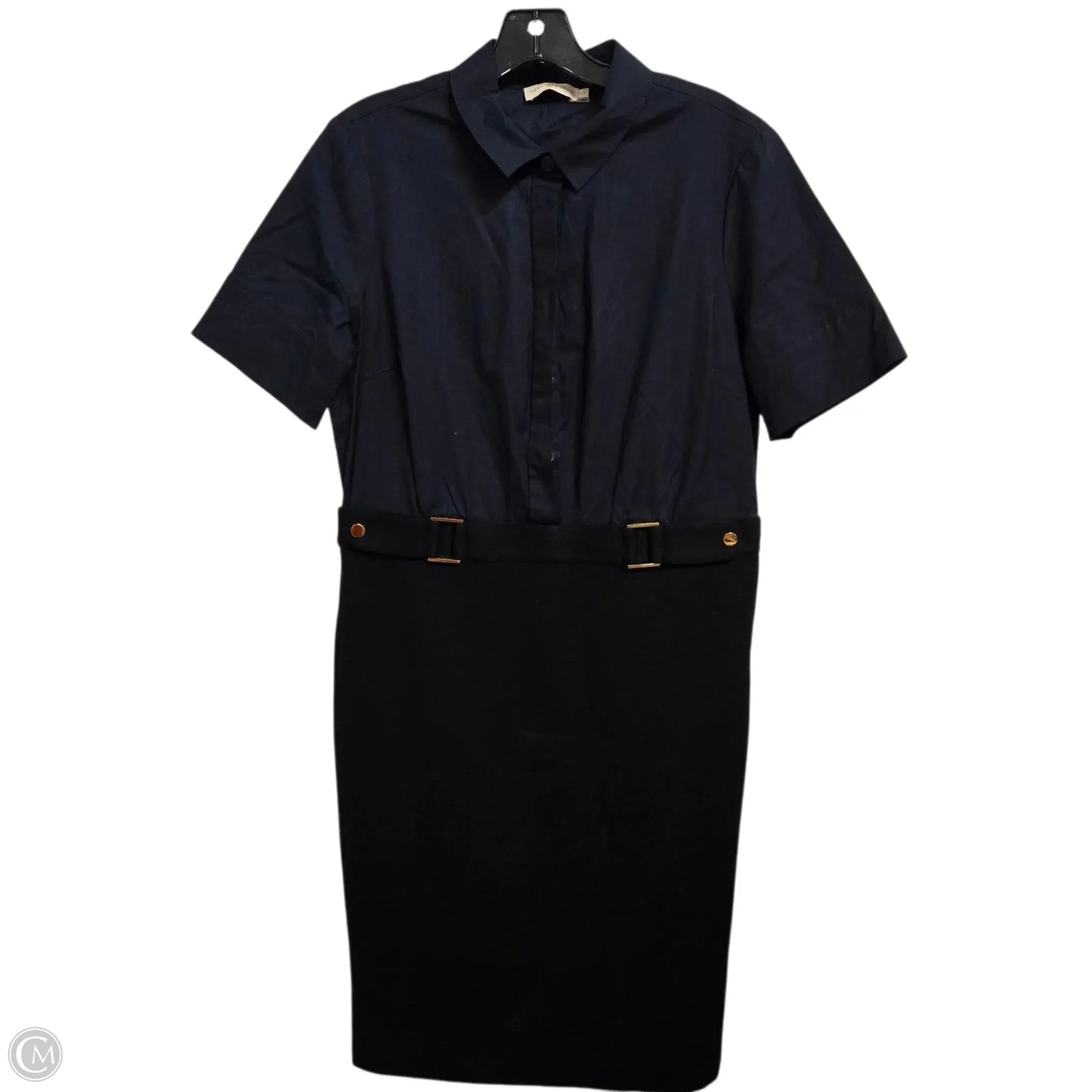 Dress Designer By Tory Burch In Black & Blue, Size: L