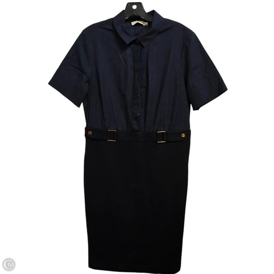 Dress Designer By Tory Burch In Black & Blue, Size: L