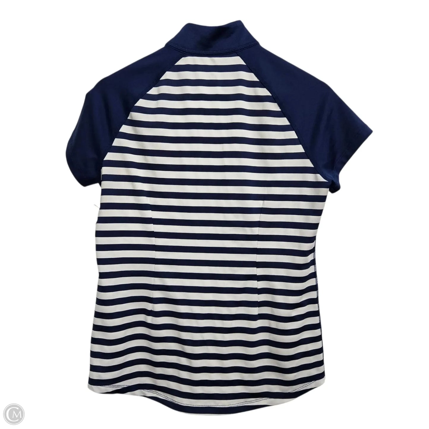 Athletic Top Short Sleeve By Jofit In Blue & White, Size: M