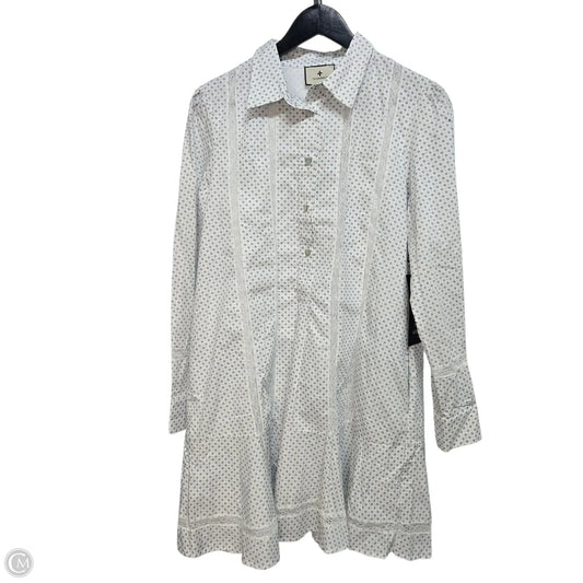 Dress Casual Midi By Tuckernuck In Blue & White, Size: M