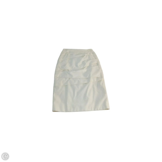 Skirt Designer By Escada In Cream, Size: S