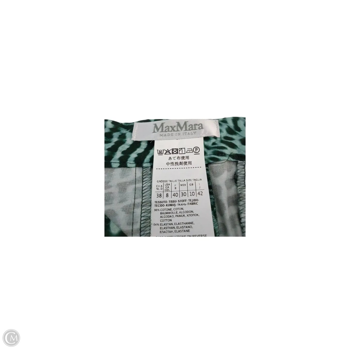 Skirt Designer By Max Mara In Green, Size: 8