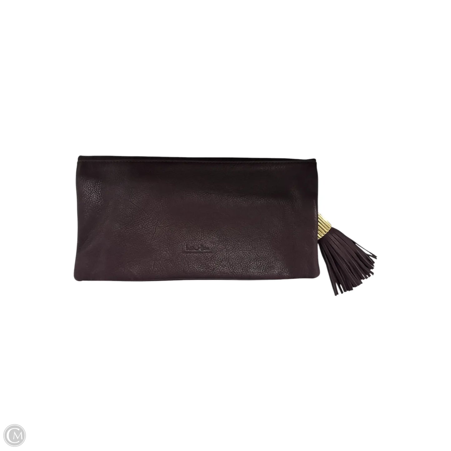 Clutch Leather By Clothes Mentor, Size: Large