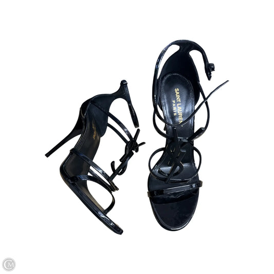 Shoes Luxury Designer By Yves Saint Laurent In Black, Size: