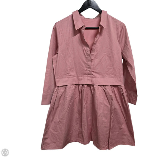 Dress Casual Midi By English Factory In Pink, Size: M