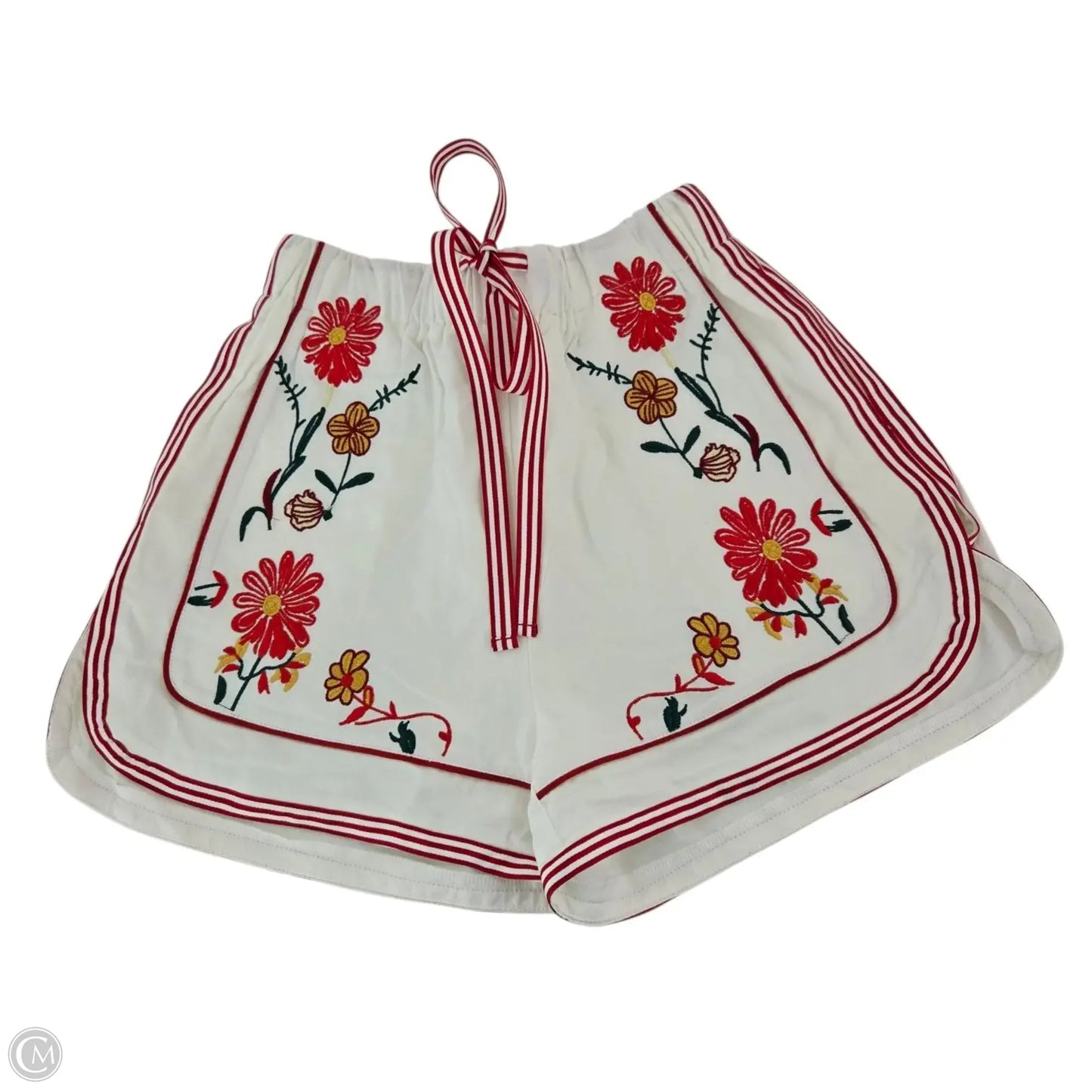 Shorts By Commense In Red & White, Size: S