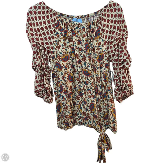Top Short Sleeve Basic By Cece In Multi-colored, Size: S