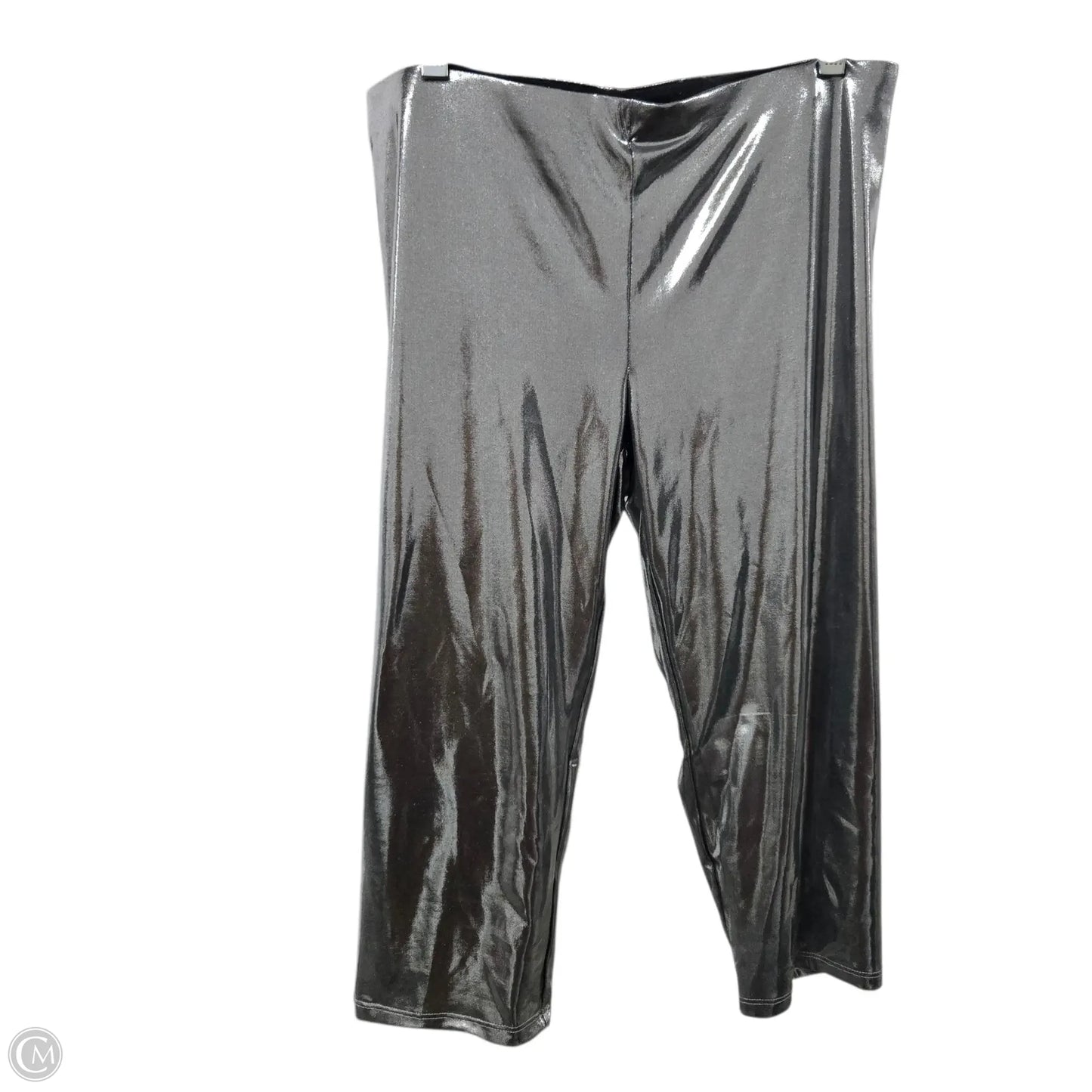 Capris By Nakedwardrobe In Silver, Size: L