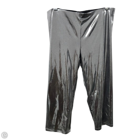 Capris By Nakedwardrobe In Silver, Size: L
