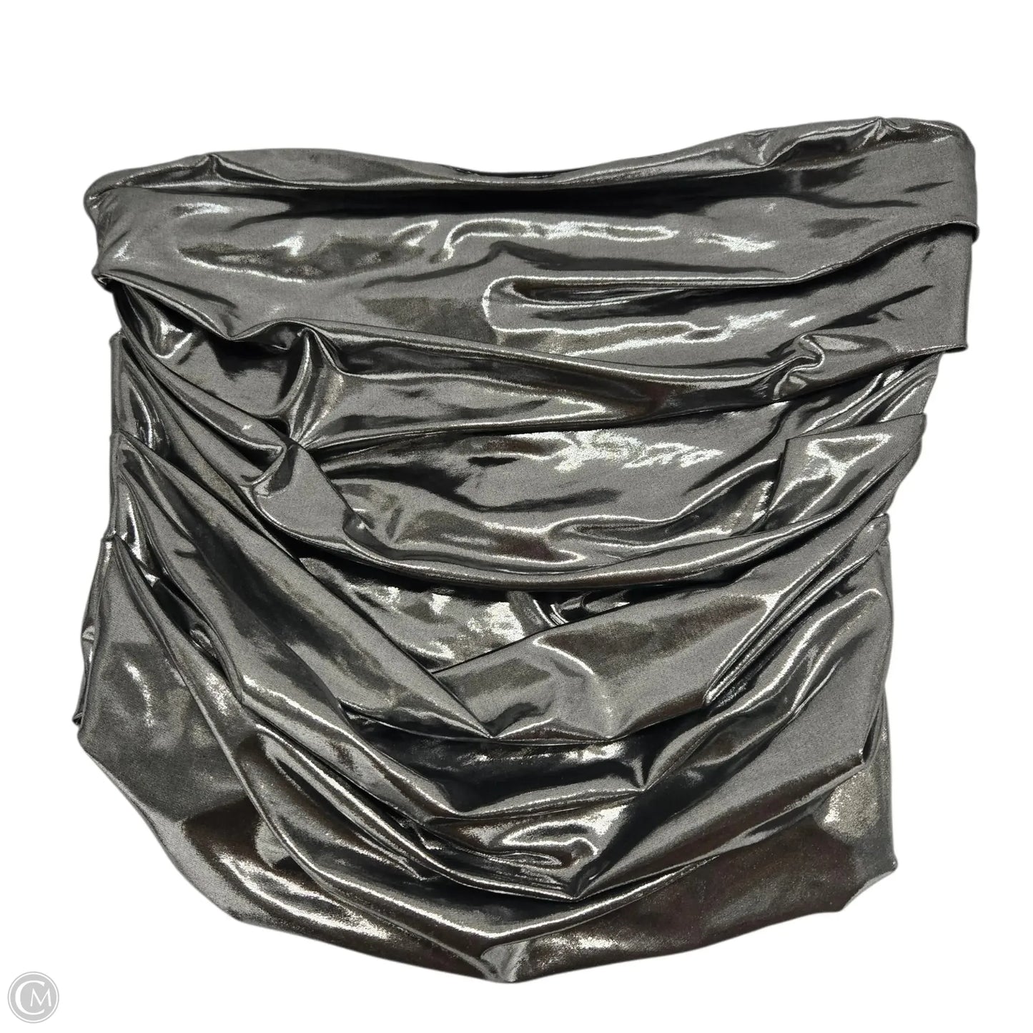 Top Sleeveless Basic By Nakedwardrobe In Silver, Size: Xl