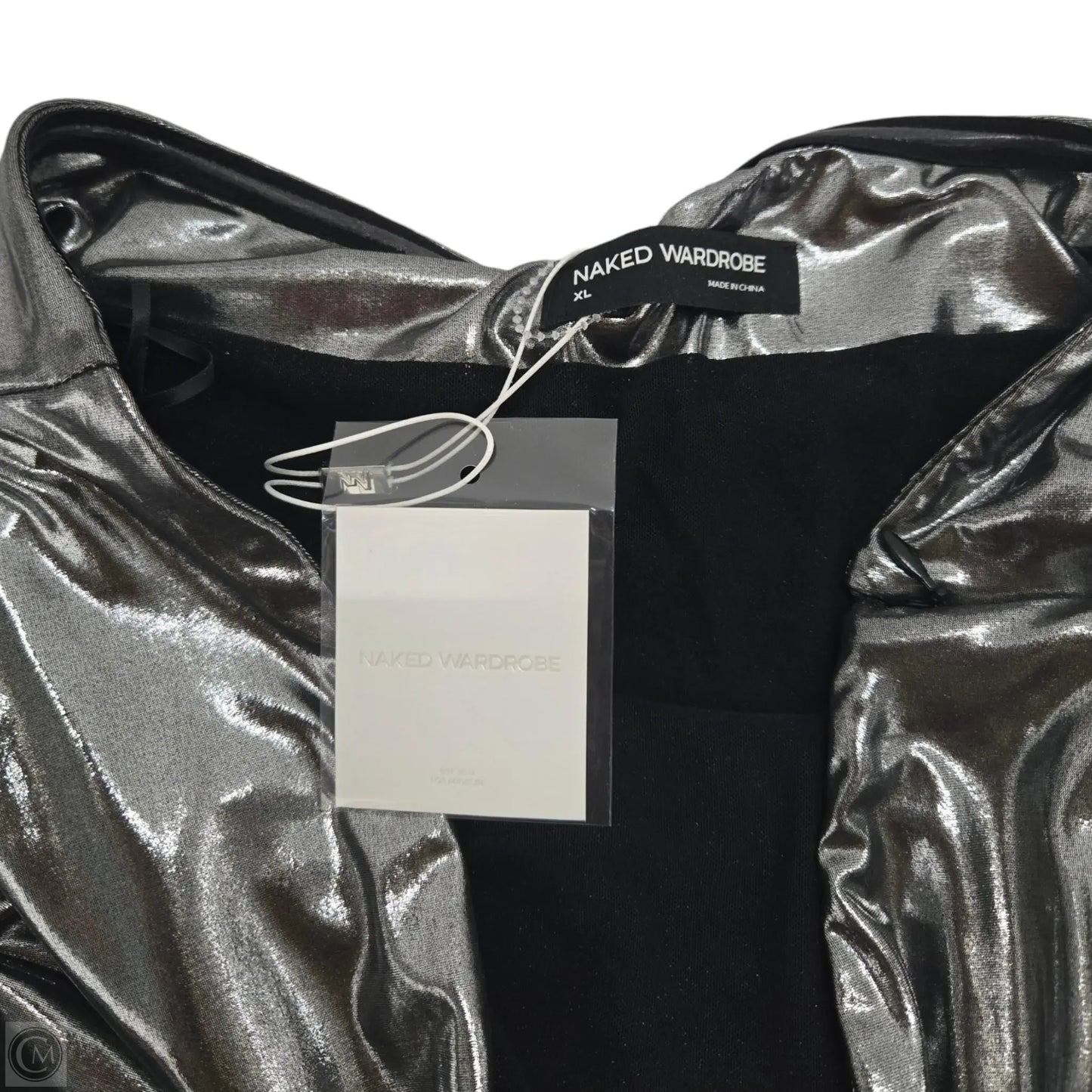 Top Sleeveless Basic By Nakedwardrobe In Silver, Size: Xl