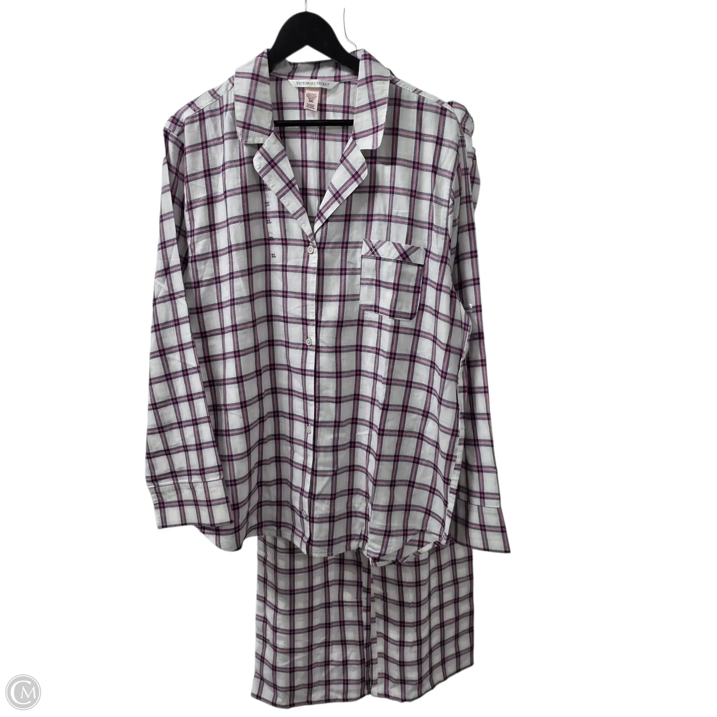 Pajamas 2pc By Victorias Secret In Plaid Pattern, Size: Xl