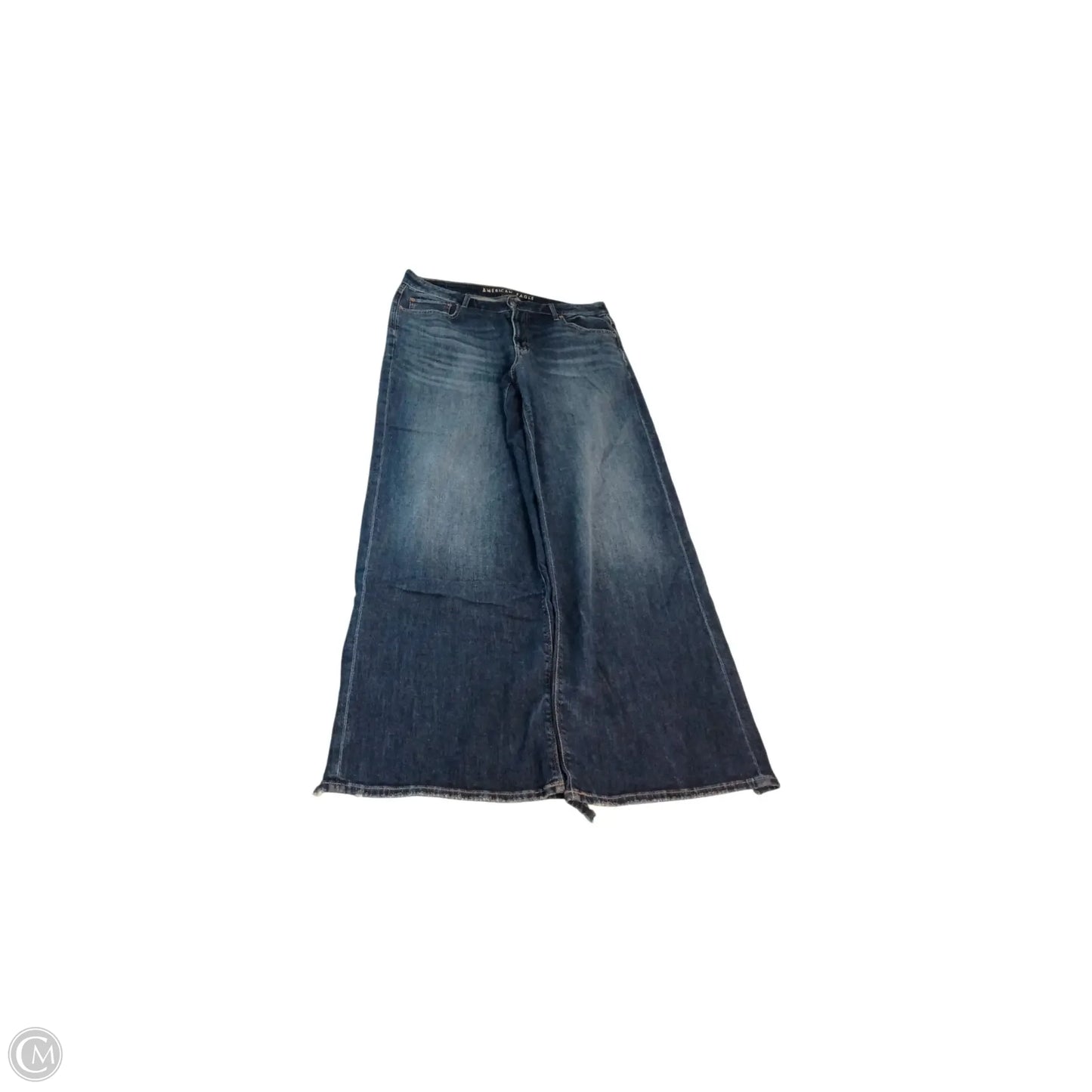 Jeans Wide Leg By American Eagle In Blue, Size: 14l