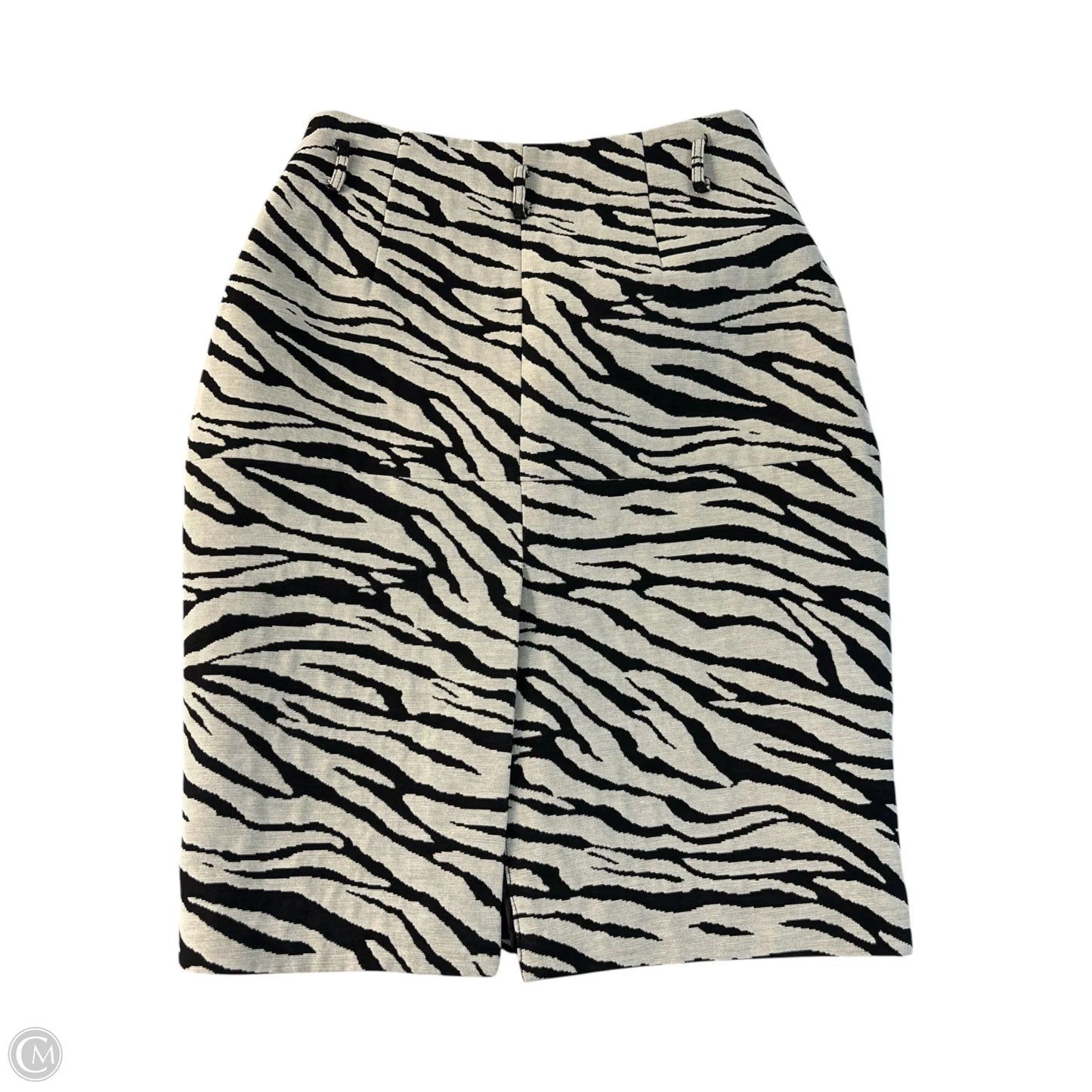 Skirt Midi By Clothes Mentor In Zebra Print, Size: 0