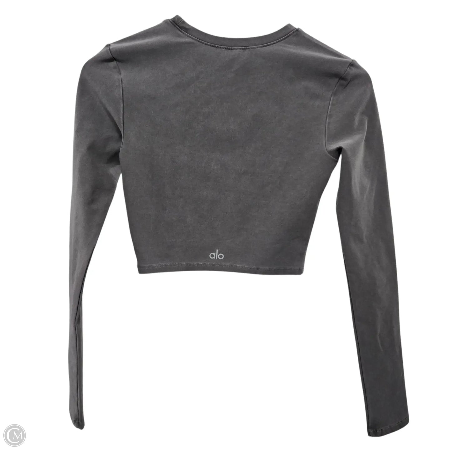 Athletic Top Long Sleeve Crewneck By Alo In Grey, Size: Xs