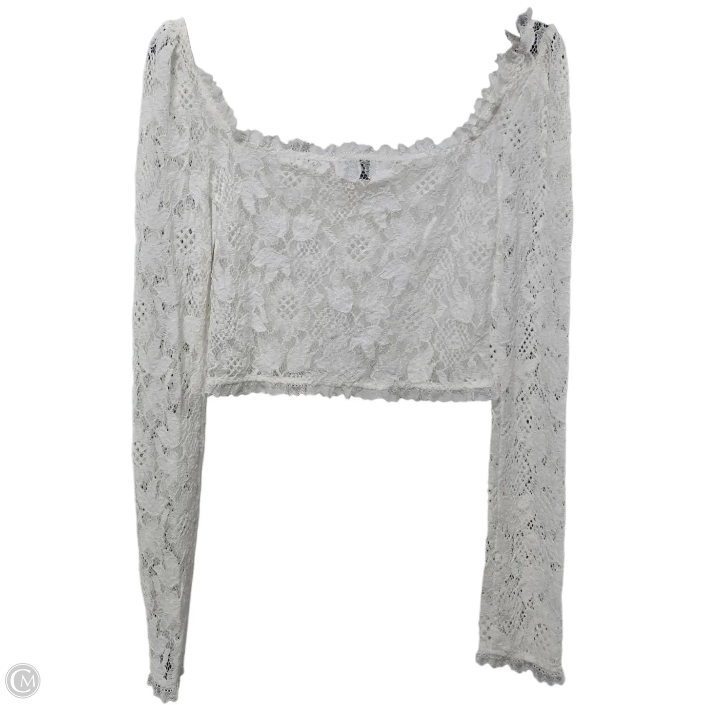 Top Long Sleeve Basic By Clothes Mentor In White, Size: Xs