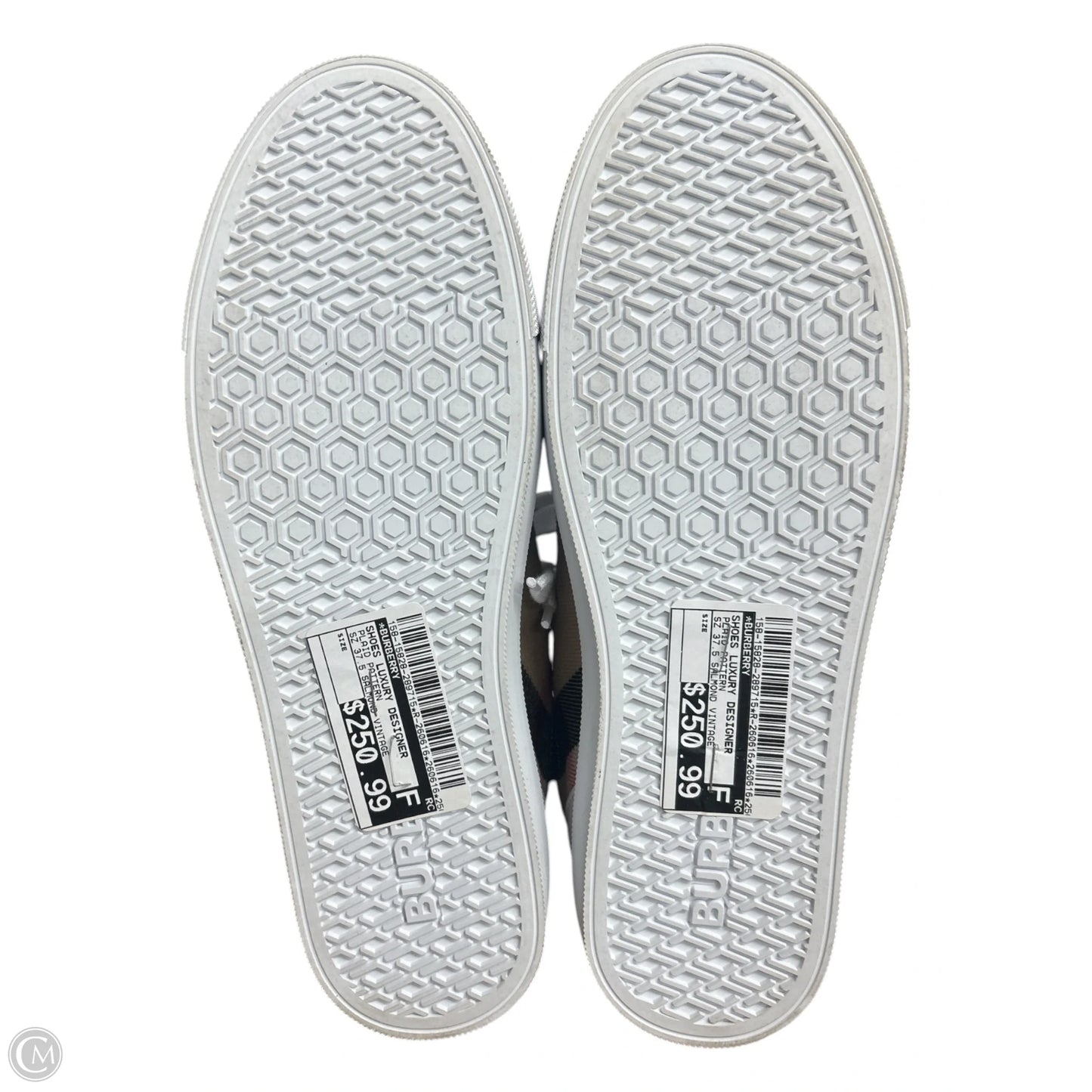 Shoes Luxury Designer By Burberry In Plaid Pattern