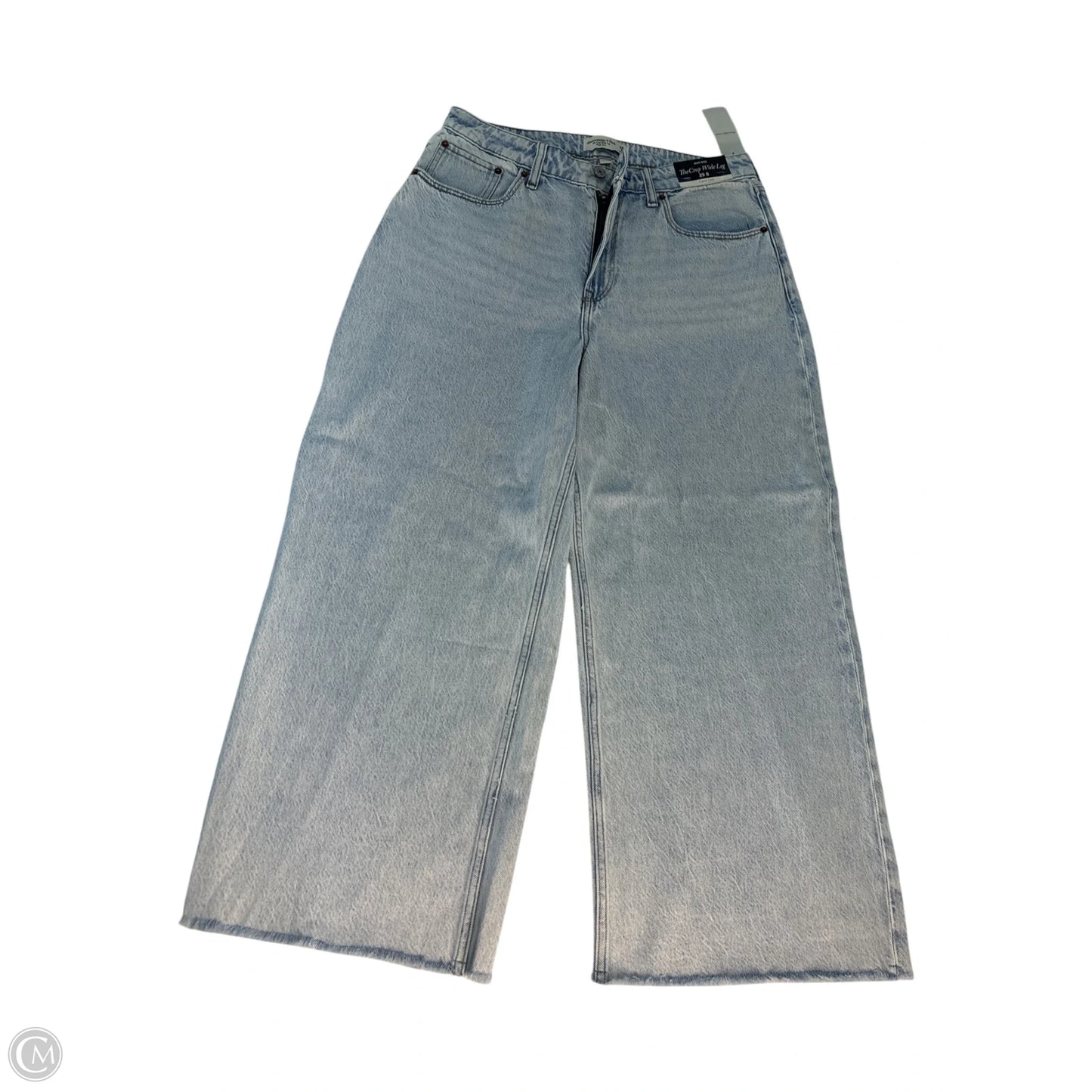 Jeans Wide Leg By Abercrombie And Fitch In Blue, Size: 8