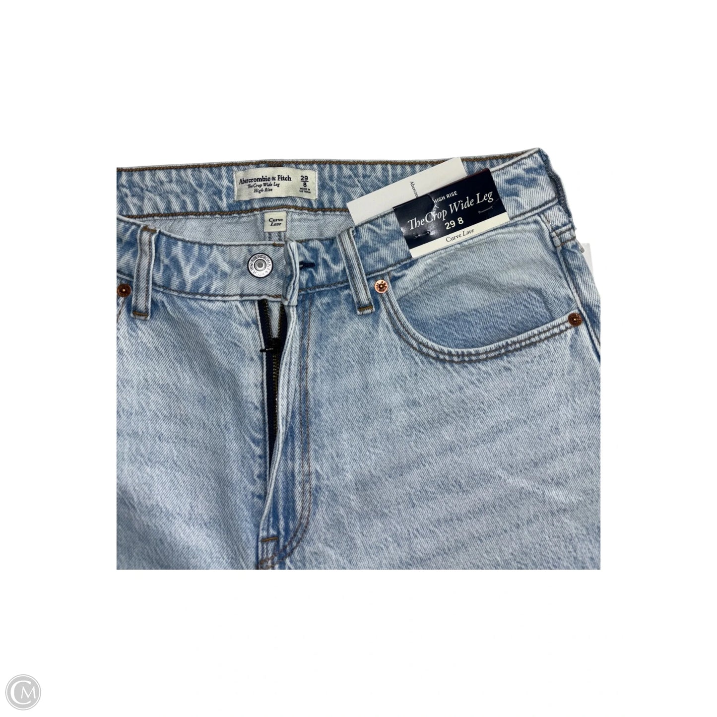 Jeans Wide Leg By Abercrombie And Fitch In Blue, Size: 8