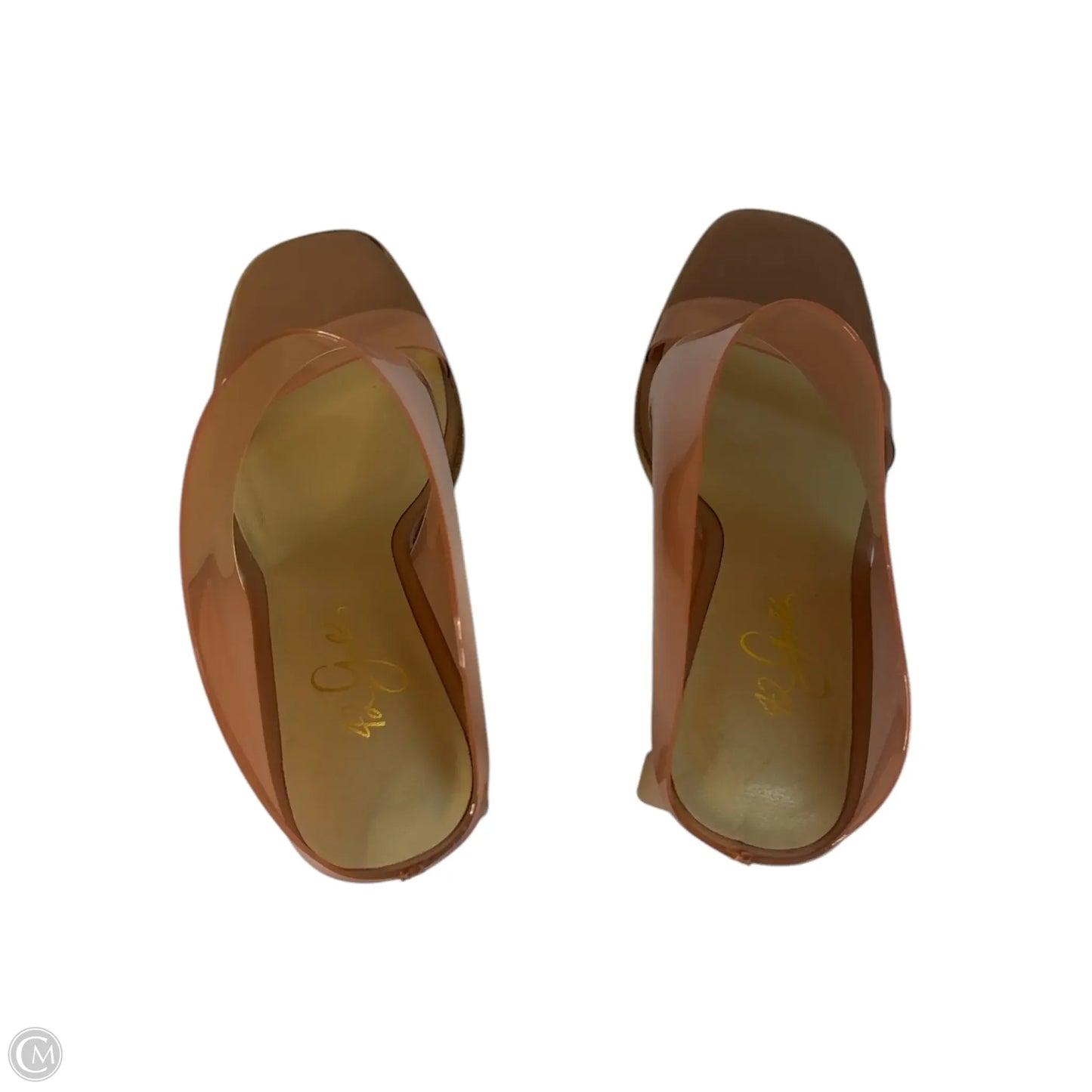 Shoes Heels Block By Clothes Mentor In Peach, Size: 8