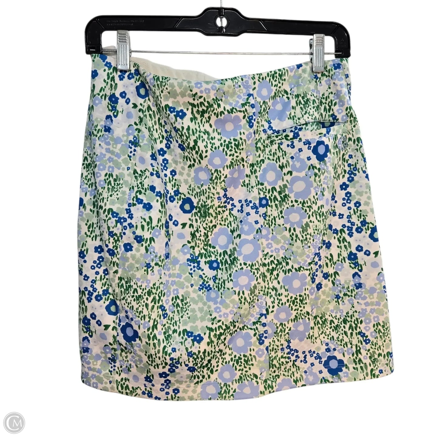 Skort Designer By Tory Burch In Blue & Green, Size: S