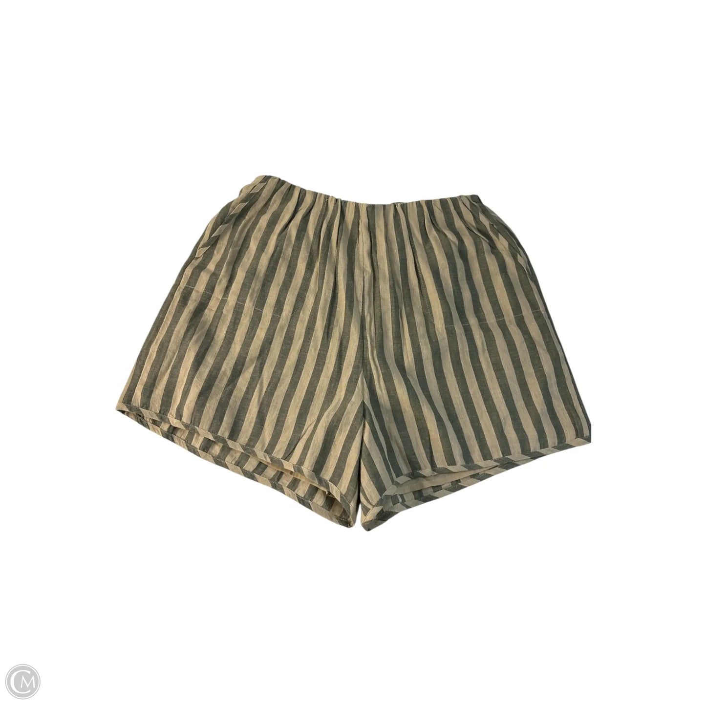 Shorts By Clothes Mentor In Green & Tan, Size: S