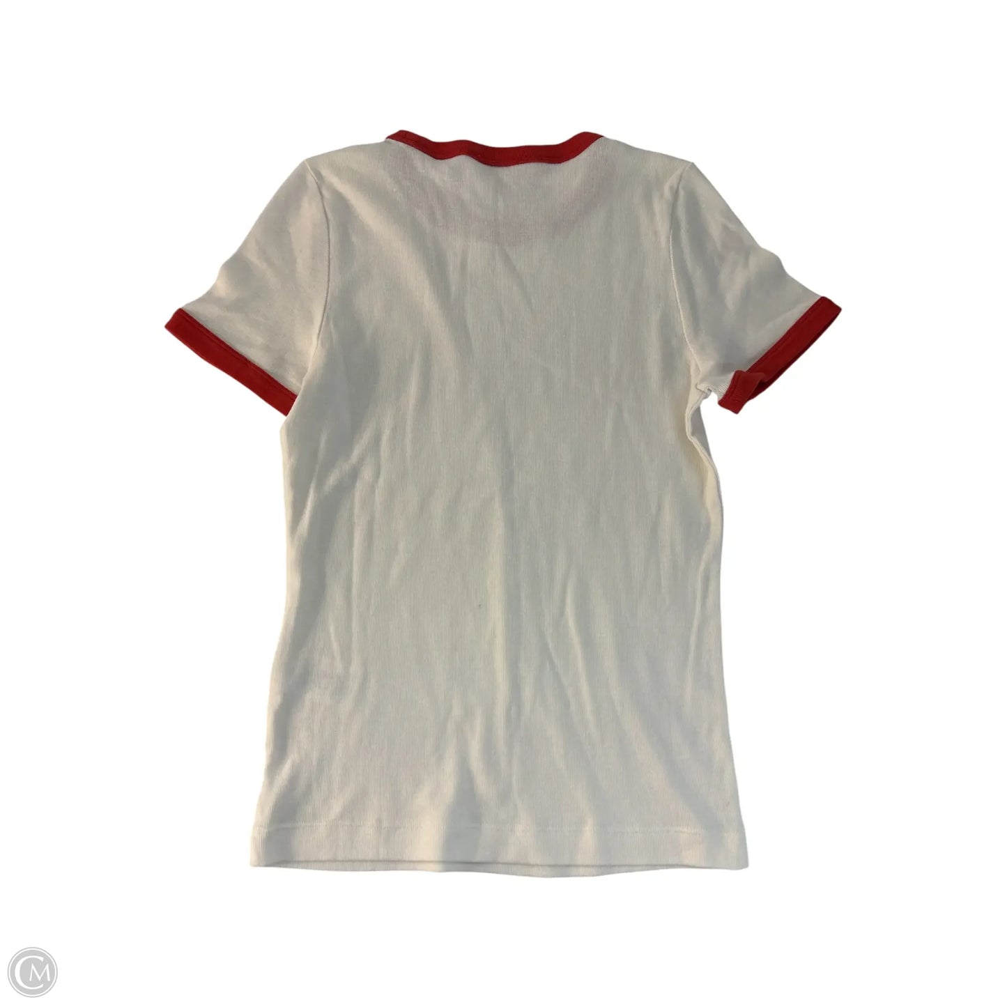 Top Short Sleeve Basic By Clothes Mentor In White, Size: M