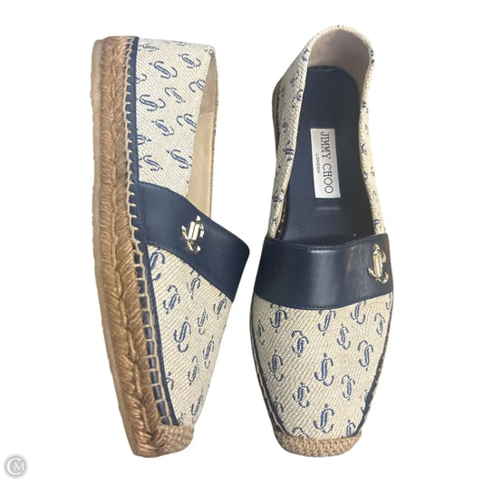 Shoes Luxury Designer By Jimmy Choo In Blue, Size: