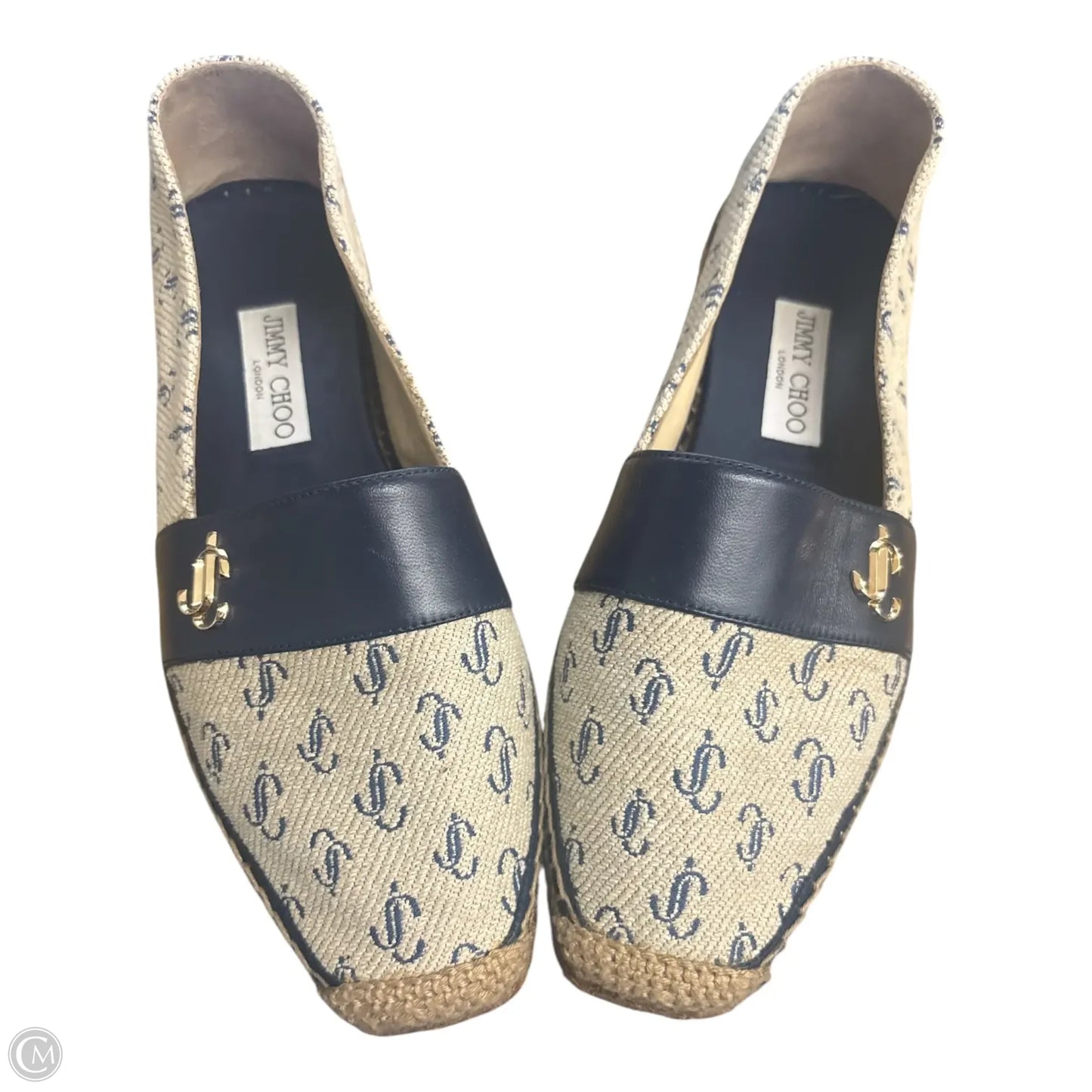 Shoes Luxury Designer By Jimmy Choo In Blue, Size: