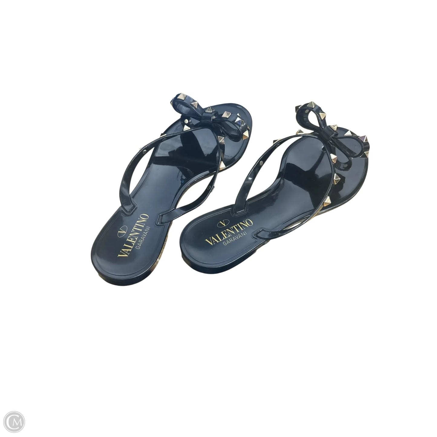 Sandals Luxury Designer By Valentino-garavani In Black, Size:
