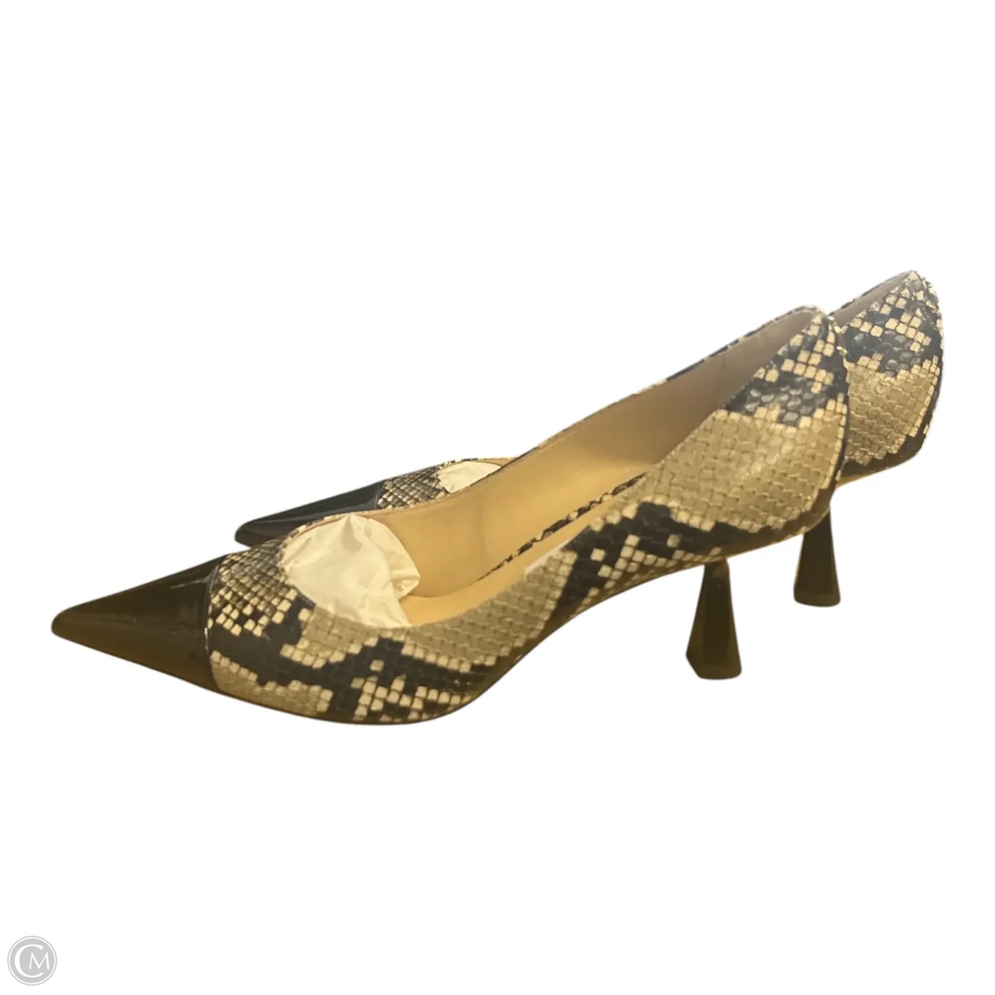Shoes Luxury Designer By Jimmy Choo In Snakeskin Print, Size:
