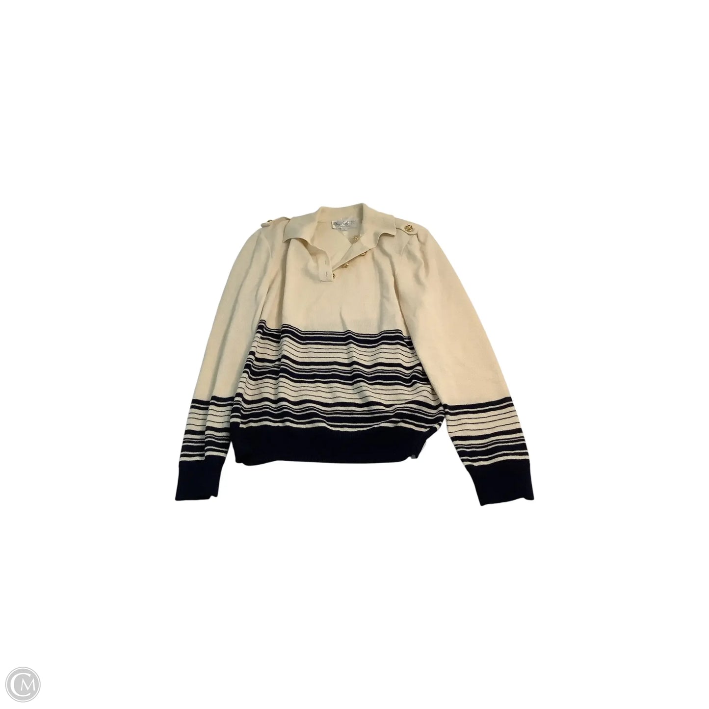 Sweater Luxury Designer By St John Collection In Cream, Size: L