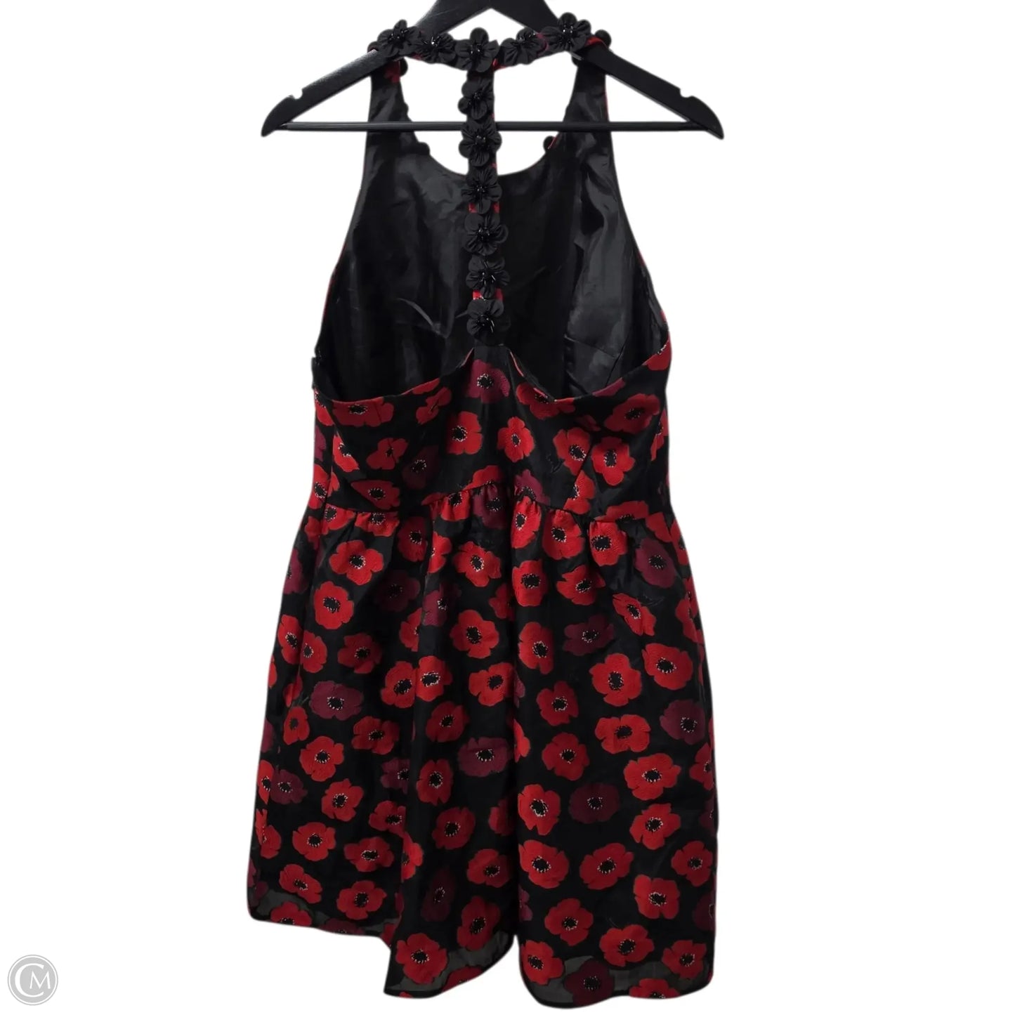 Dress Designer By Kate Spade In Black & Red, Size: 14