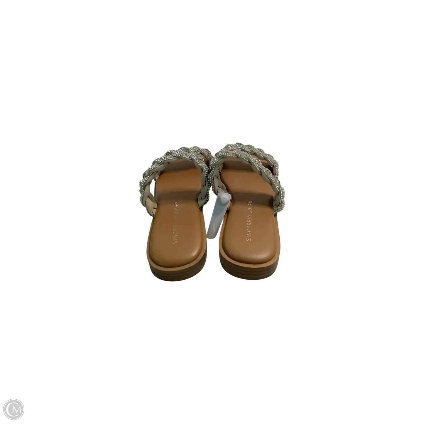 Sandals Flats By Sincerely Jules In Silver, Size: 9