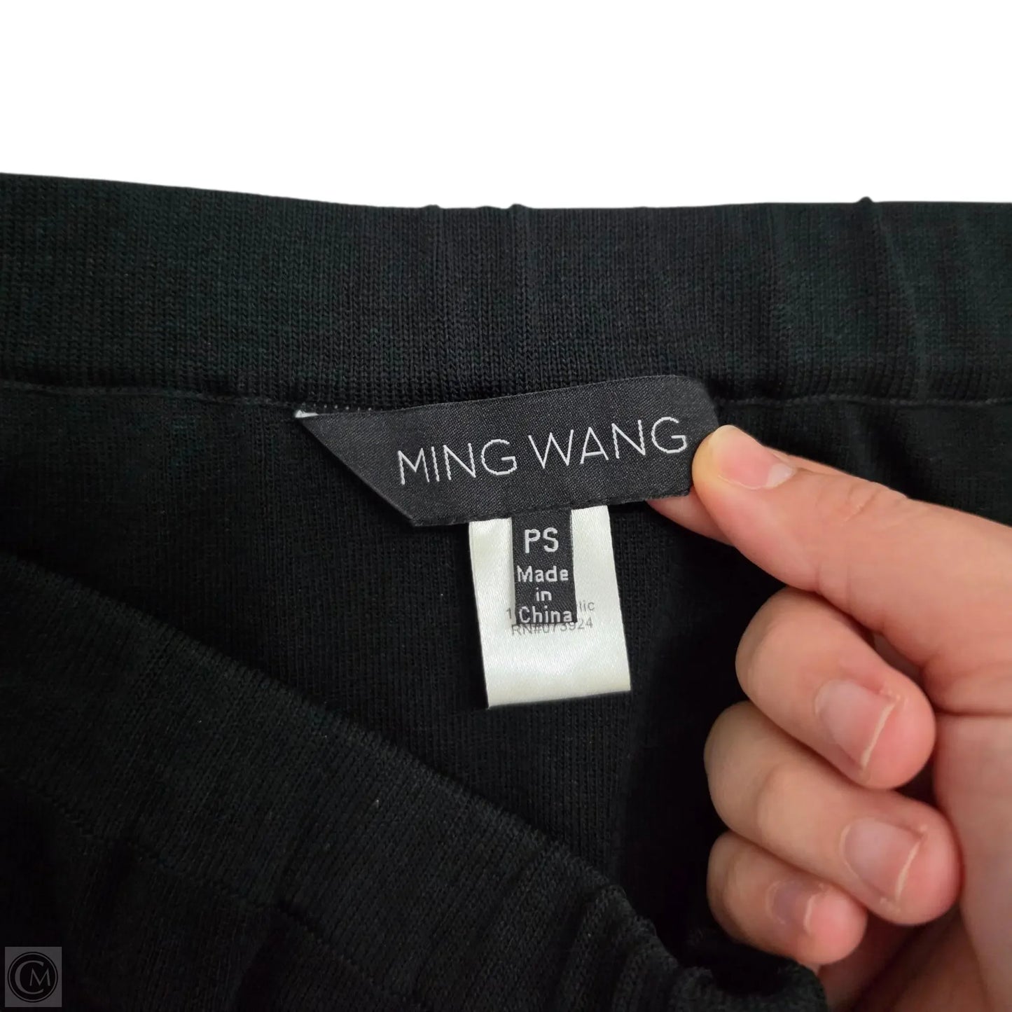 Skirt Midi By Ming Wang In Black, Size: Sp
