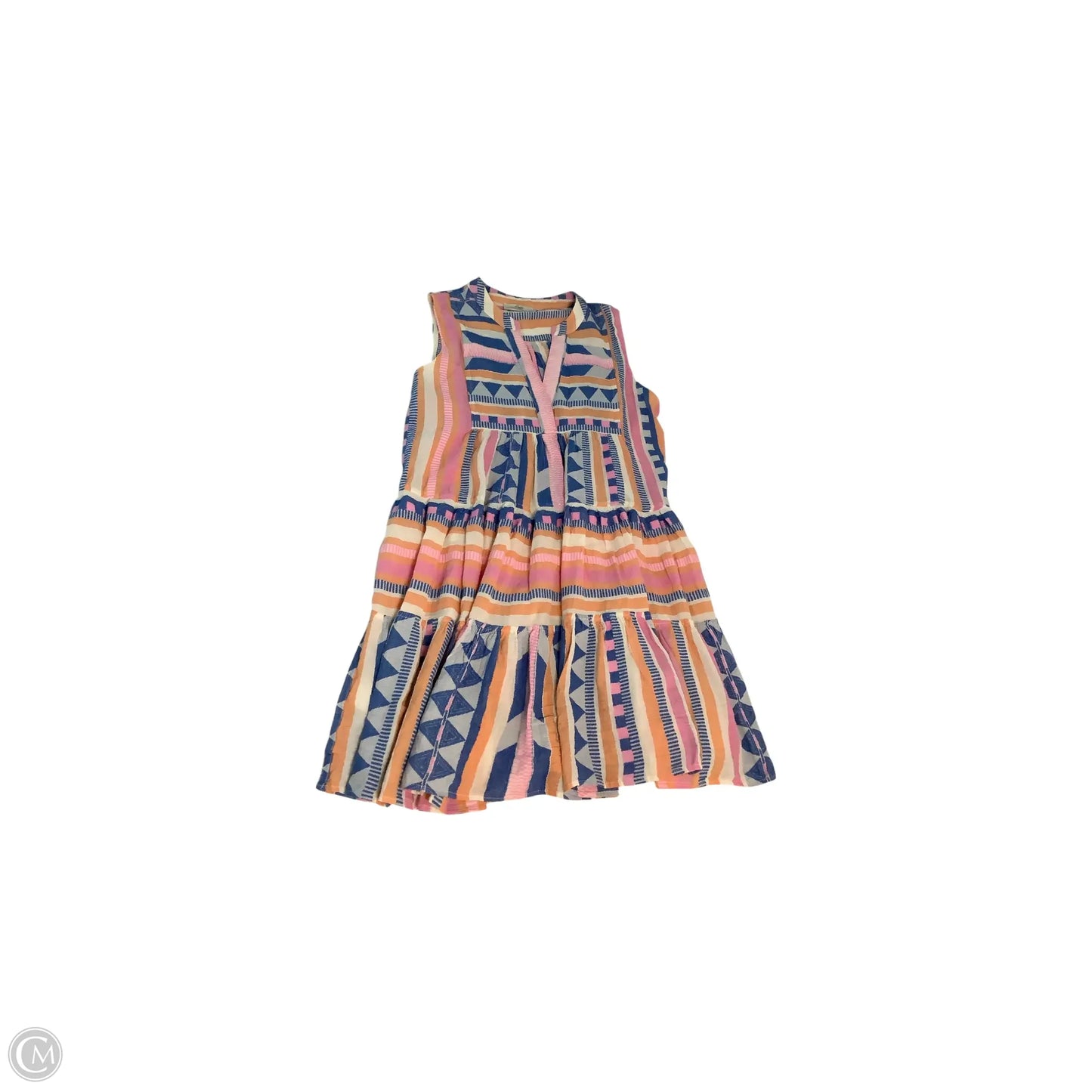 Dress Casual Midi By Devotion Twins In Blue & Pink, Size: S