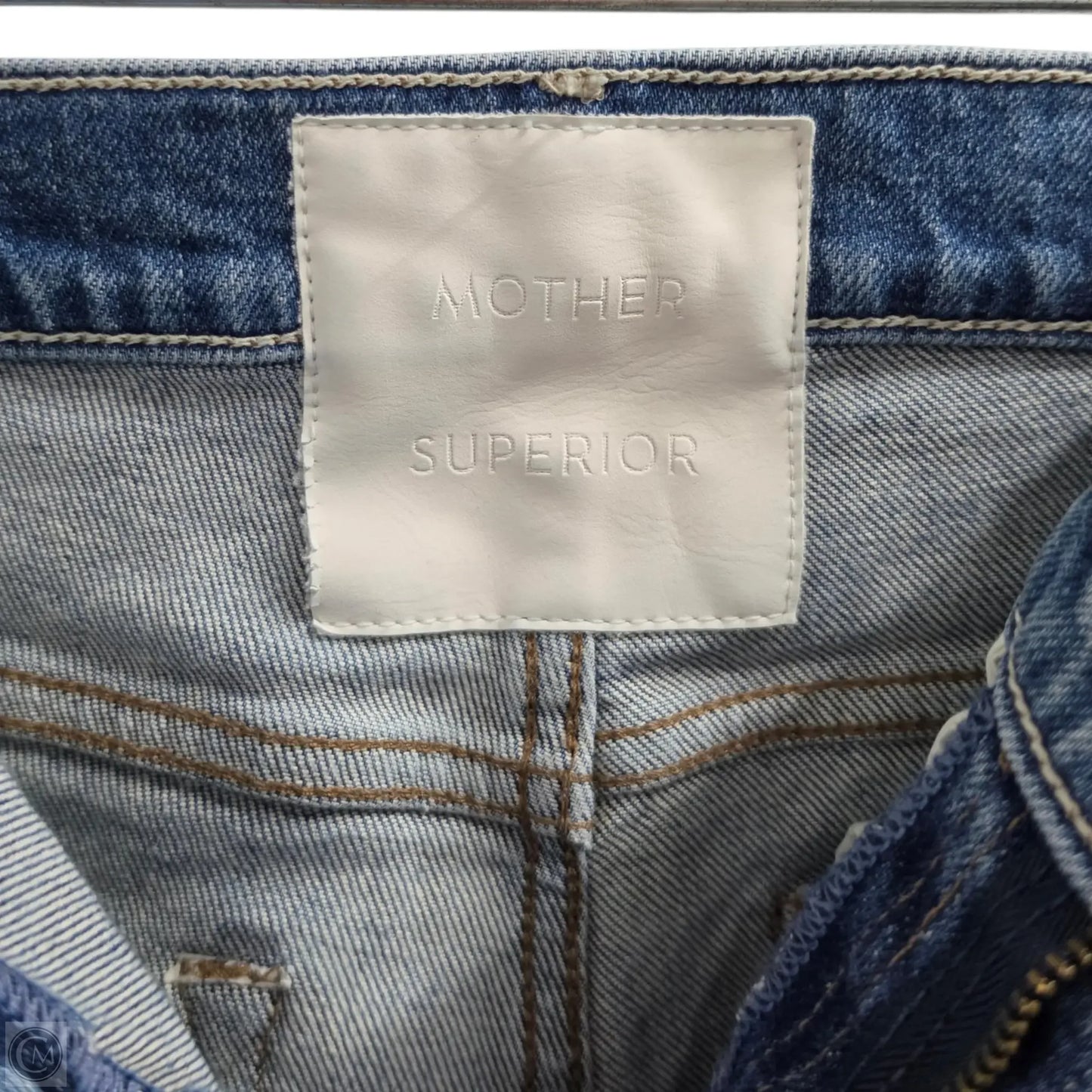 Jeans Straight By Mother In Blue Denim, Size: 2