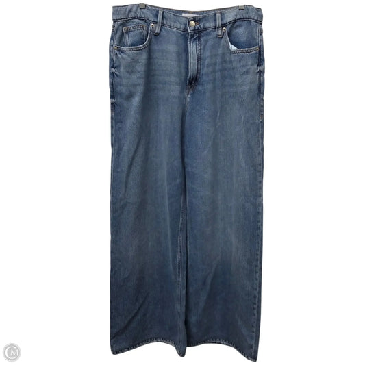 Jeans Wide Leg By Good American In Blue, Size: 8